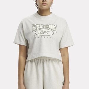 Reebok Classic Gray Cropped T-Shirt
